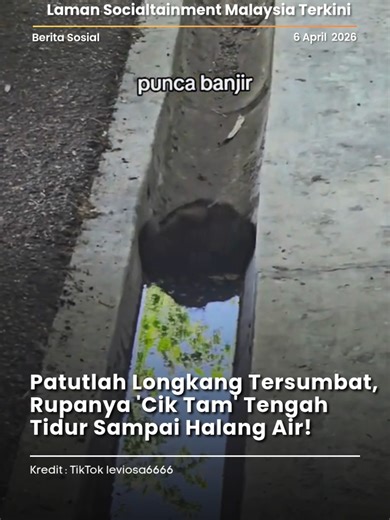 Takde tempat lain ke meow nak tidur... dalam longkang juga dia pilih hahahaha Sumber: TikTok @leviosa6666 P/s: Video di atas bukan hak milik Lobak Merah dan kami telah meletakkan kredit kepada pemilik video. Sekiranya anda ingin menurunkan sebarang video, Sila DM kami dalam kadar segera. Terima Kasih! Jangan lupa untuk Like, Comment. Share dan Follow Lobak Merah! 📷Terima Kasih! #fyp #news #trends #berita