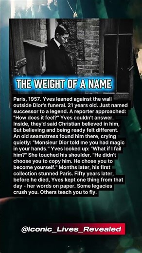 THE WEIGHT OF A NAME.Yves Saint Laurent #story #hollywood #history