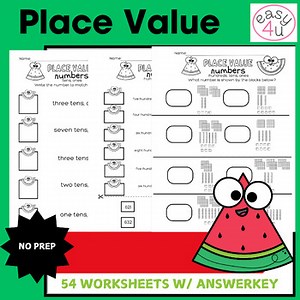 Place Value Worksheets Thousands, hundreds, ones  3 Differentiated Levels