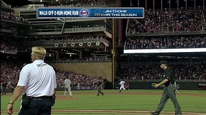 On this date in Twins history, Jim Thome hit the first walk-off home run at Target Field! Join in on the celebration of his Hall of Fame career on August 25th: https://atmlb.com/2nr1QfC | Minnesota Twins