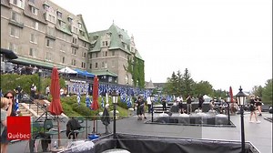42K views · 435 reactions | L’enregistrement du grand spectacle de la fête nationale a commencé lundi au Manoir Richelieu de La Malbaie, dans la région de Charlevoix. L’événement, qui se veut inclusif et festif, se tient cette année sous le thème d’un «Québec tissé serré». | ICI Québec | Facebook