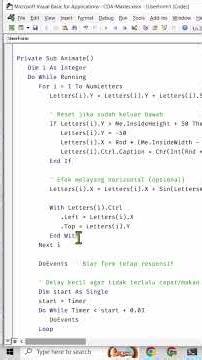 VBA Membuat Animasi Teks Salju itu mudah