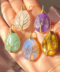 Crystal Tree of Life Pendants - Etsy