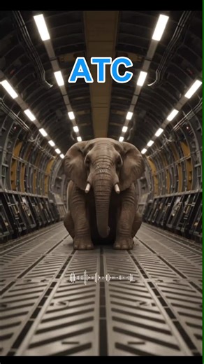 Humorous Flight with an Elephant Co-Pilot