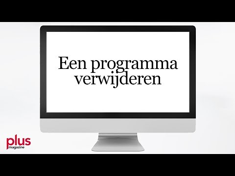 Een programma verwijderen (Windows 10)