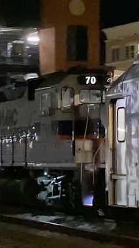 Two Westbounds at Night! #csx #railfanning #railroad #railway #shorts