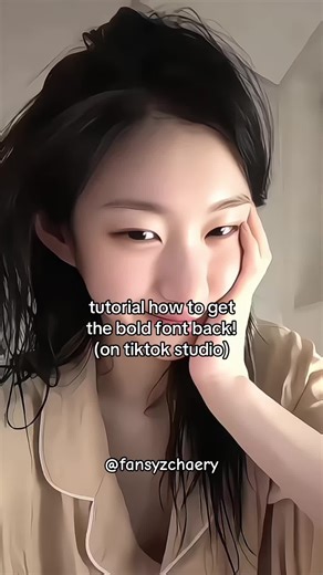 How to Get Bold Font Back on TikTok Studio