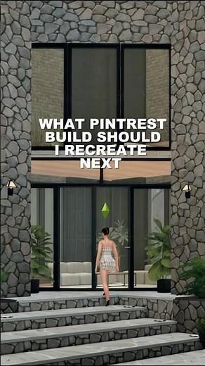 Can I Recreate This Pinterest Entrance in The Sims 4? 🏡#thesims4 #sims4 #sims4build