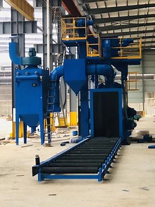 [Hot Item] Steel Structure H Beam Structure Sand Blasting Shot Blasting Cleaning Production Machine