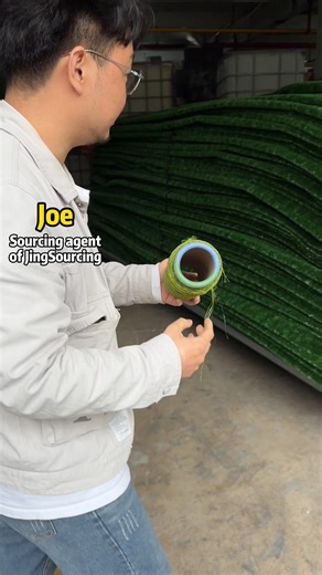 6.2K views · 51 reactions | Do you know how artificial turf is produced? My British client wants to buy 5,000 square feet of this turf and we went to the factory to select samples for him. Watch this video, and follow our agent Joe to view the interesting production process of artificial turf. #artificialturf #fakegrass #turf | Jingsourcing.com | Facebook
