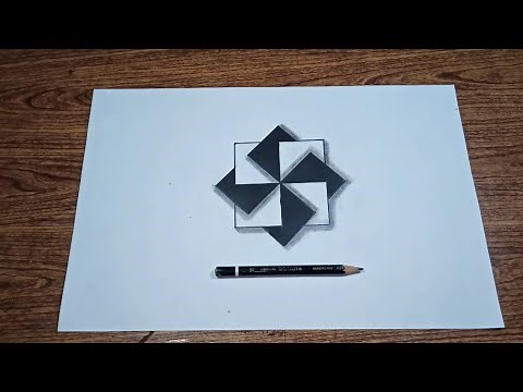 easy 3D drawing by simple drawing tutorial (episode 2)