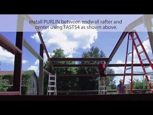 Centra Series Install - Step 26 - Install Roof Purlins