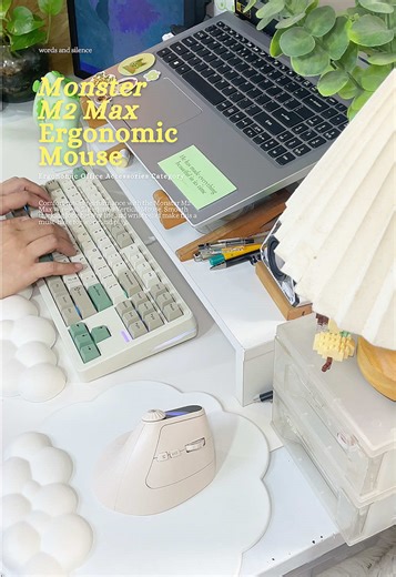 Switching to the Monster M2 Max ergonomic vertical mouse takes a little adjustment, but the comfort is worth it. Natural hand position, smoother clicks, and less wrist strain make long work hours feel lighter and more relaxed, daily productivity boost. #ErgonomicMouse #WirelessMouse #monsterm2max #mousewithscreen #foryoupage