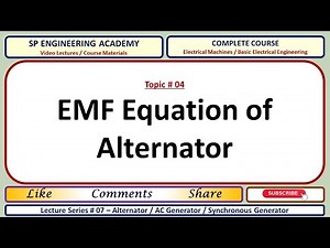 04 EMF Equation of Alternator