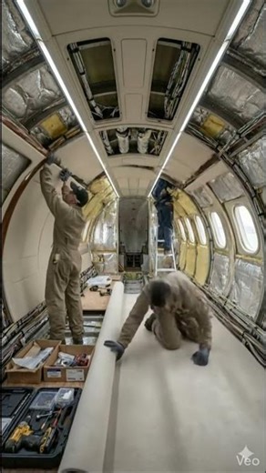 High End VIP Jet Lounge Interior — Before & After