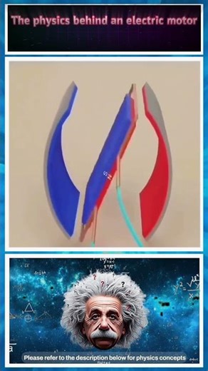 The Physics Behind an Electric Motor ⚡🧲 #explorephysics #physicsexplained #PhysicsShorts