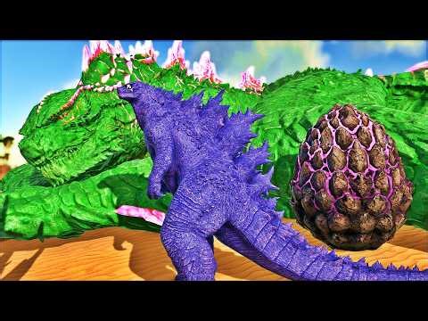 O PEQUENO GODZILLA FICOU ORFÃO E EVOLUIU PARA FAZER VINGANÇA! ARK 100 DIAS - DINOSSAURO