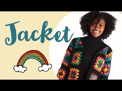 How to Crochet Easy Super Cool Granny Square Jacket XS to 5 XL