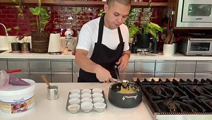 UBE CHEESE MACAROONS Full Recipe Video 1/3 cup salted butter 1 1/2 cups desiccated coconut 1/4 cup all-purpose flour 1/2 teaspoon baking powder 1 egg 1 can condensed milk 1 cup grated cheese | Chef RV Manabat