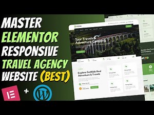 Build a Modern Responsive TRAVEL AGENCY Website using ELEMENTOR | WordPress Elementor Tutorial 2026