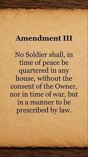🇺🇸 The Third Amendment | Bill of Rights | American Visual Archive