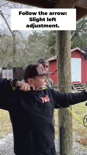 Dialing in your bow sight? Follow the arrow! See where it hits, and adjust your sight accordingly for a perfect shot. It's all about precision and patience. #ArcheryTips #BowAndArrow #ArcheryLife #TargetPractice #hunting #bowhunting
