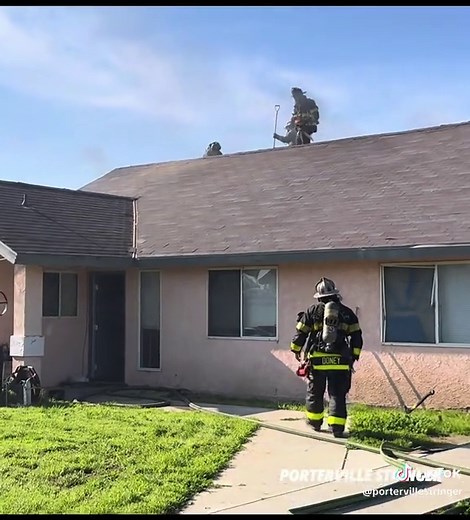 Porterville Fire Response: Attic Fire Extinguished Quickly
