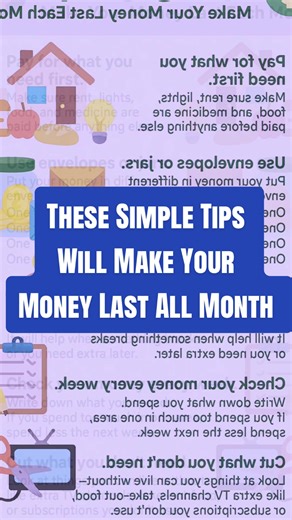 Monthly Budgeting Tips to make your money last all month. Follow and Learn! #budgetingtips #moneytips #financialliteracy #lifelesson #budgetingcommunity
