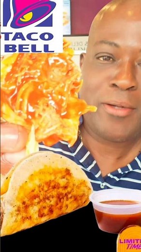 Taco Bell Shredded Beef Dipping Taco