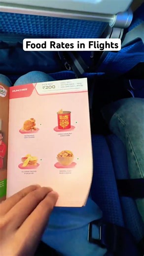 Food Menu & Rates🤑 in Flights of Indian Donestic Airlines
