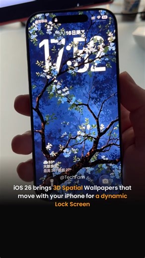 TechFam on Instagram: "iOS 26 is out for supported iPhones, introducing Spatial Wallpapers that add 3D depth and motion to your Lock Screen photos for a dynamic look.⁣ ⁣ iOS 26, iPhone 17"