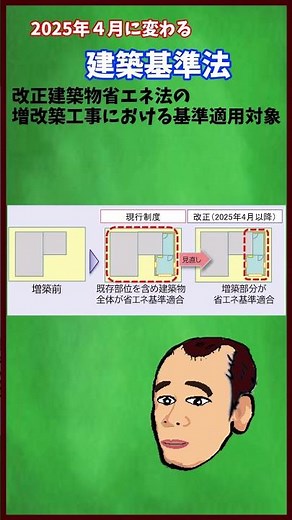 【2025年4月建築基準法が変わります】改正建築物省エネ法の増改築工事における基準適用対象【建築基準法改正ポイント解説】