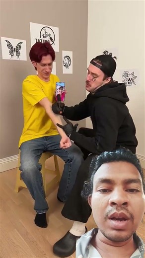 Gf face tatoo went wrong #funny #kpop #comedy #fyp #foryou #befunnynow #wacky