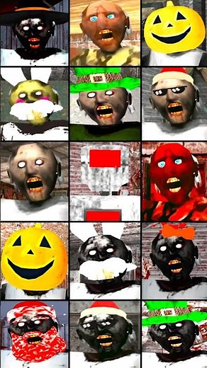Granny Jumpscares Battle | 15 Granny Legacy Modes, Funny Moments | Part 2 #Shorts