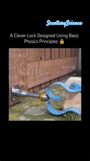 A Clever Lock Designed Using Basic Physics Principles 🔒 #science #physics #lock
