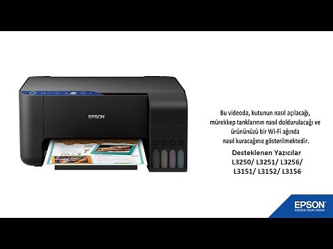 L3250/L3251/L3256/L3151/L3152/L3156 Kurulum ve Wi-Fi ayarları
