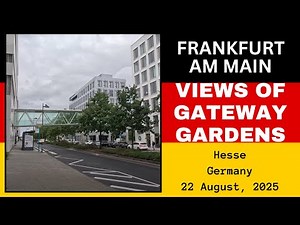 Exploring Frankfurt Airport Gateway Gardens, Hesse, Germany - 22 August, 2025