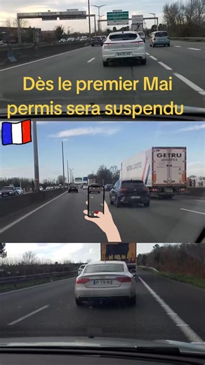 #volant #permis #france #chauffeurs #fyp 📱 Téléphone au volant en France : ce qui change (ou pas) 👉 En réalité, ce n’est PAS une nouvelle loi qui commence le 1er mai. La règle existe déjà depuis plusieurs années, mais elle est de plus en plus appliquée. 🚫 Règle principale (déjà en vigueur) En France, il est interdit d’utiliser un téléphone tenu en main en conduisant. Sanction actuelle : 135 € d’amende Retrait de 3 points Mais il existe une règle plus sévère peu connue 👇 ⚠️ Suspension du perm