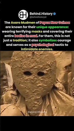 Papua New Guinea mud mask tribe