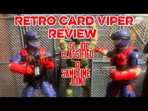 G I Joe Classified Retro Card Viper review