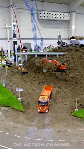 1.3M views · 27K reactions | RC Construction Site in Action – Trucks, Cranes & Excavators at Full Power!  Massive RC trucks, excavators & cranes at work – just like the real thing!  These machines move TONS of material  Filmed at Modellbautage Tulln 2025   Which one is your favorite? Comment below!  Like & Follow for more epic RC action! #RCConstruction #RCTrucks #RCExcavator #RCMachines #HeavyEquipment | RC Action Channel | Facebook