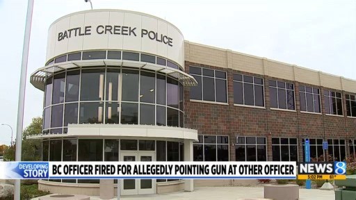 BC officer fired for allegedly pointing a gun at other officer