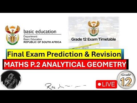 Grade 12 Analytical Geometry | Final Exam Revision & Prediction | Must-Watch Before Your Paper!