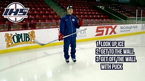 Breakouts can be tough for wingers playing on their off hand, especially when the puck gets wrapped around the boards! Here are 3 tips & 3 options to work on to ensure you help your team get the puck out of the zone! Work on these skills with our 38 breakout hockey drills: icehockeysystems.com/hockey-drills/keyword/breakouts-215 | IceHockeySystems.com