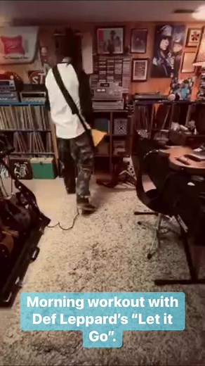 42K views · 1.8K reactions | Morning workout with Def Leppard’s “Let it Go”. | Johnny Jetson | Facebook