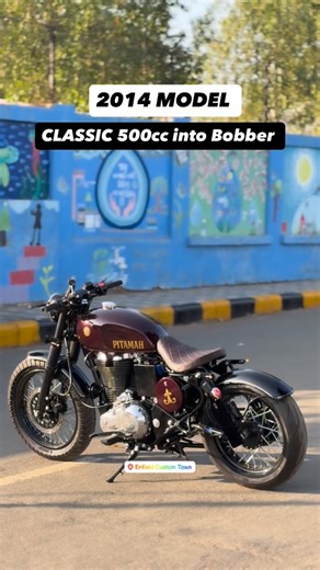 Enfield Town on Instagram: "2014 Model Classic 500cc Into Custom Bobber Single Seater Motorcycle Make Your Dream Motorcycle @enfield_custom_town YOU RIDE IT WE FIX IT ☎️8239042498☎️ 📍MANINAGAR AHMEDABAD #royalenfield #enfieldcustomtown #ahmedabad_instagram #ahmedabad #royalenfieldindia"