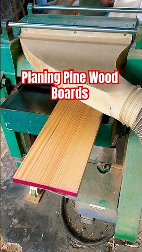 Planing Pine Wood Boards – Smooth & Precise!