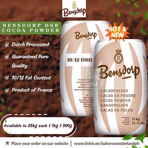 ✨ NEW DROP! ✨ Bensdorp 10/12 DSR Cocoa Powder 🇫🇷 Intense flavor. Rich aroma. Chef’s choice. 🍫 Available NOW in our e-shop! 🛒 Shopee: https://shopee.ph/bakerswonderland 🛒 Lazada: www.lazada.com.ph/bakerswonderland #bensdorp #bensdorpdsr #cocoapowder #MadeinFrance | Baker's Wonderland