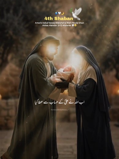 4 Shaban Amad e Sani e Haider karar Mubarak 🥹🤍 #shiatiktok #yaghaziabbasع #4shaban #yaabbasع #unfreezemyaccount