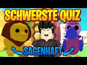 Schaffst du das SCHWERSTE Adopt Me Quiz aller Zeiten?| Roblox/Deutsch